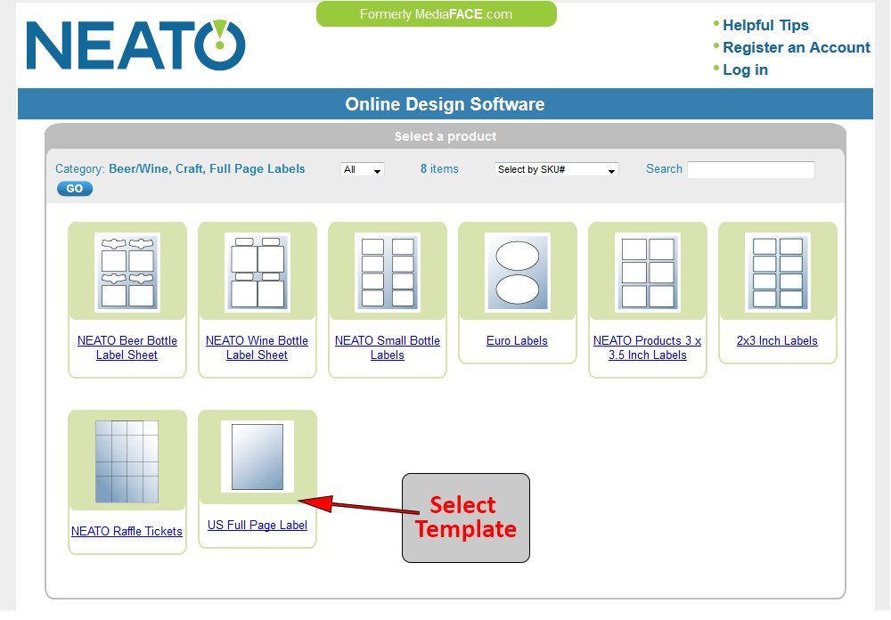 neato mediaface design software